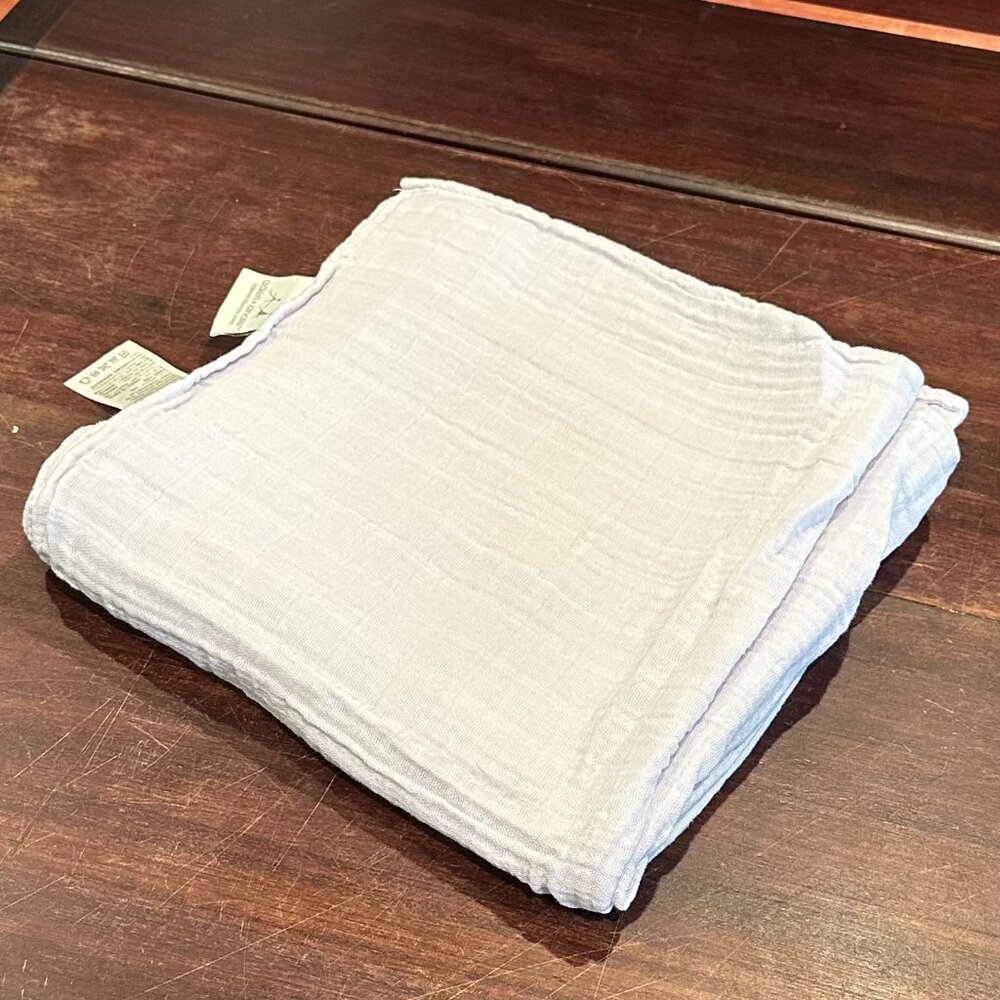Aden + Anais "Once Upon A Time" LILAC Lightweight Muslin Blanket -Organic Cotton